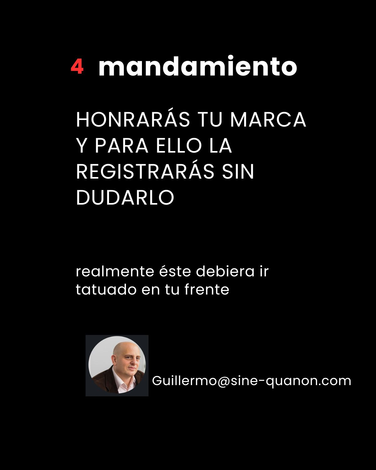CUARTO MANDAMIENTO PARA PROTEGER BIEN TU MARCA