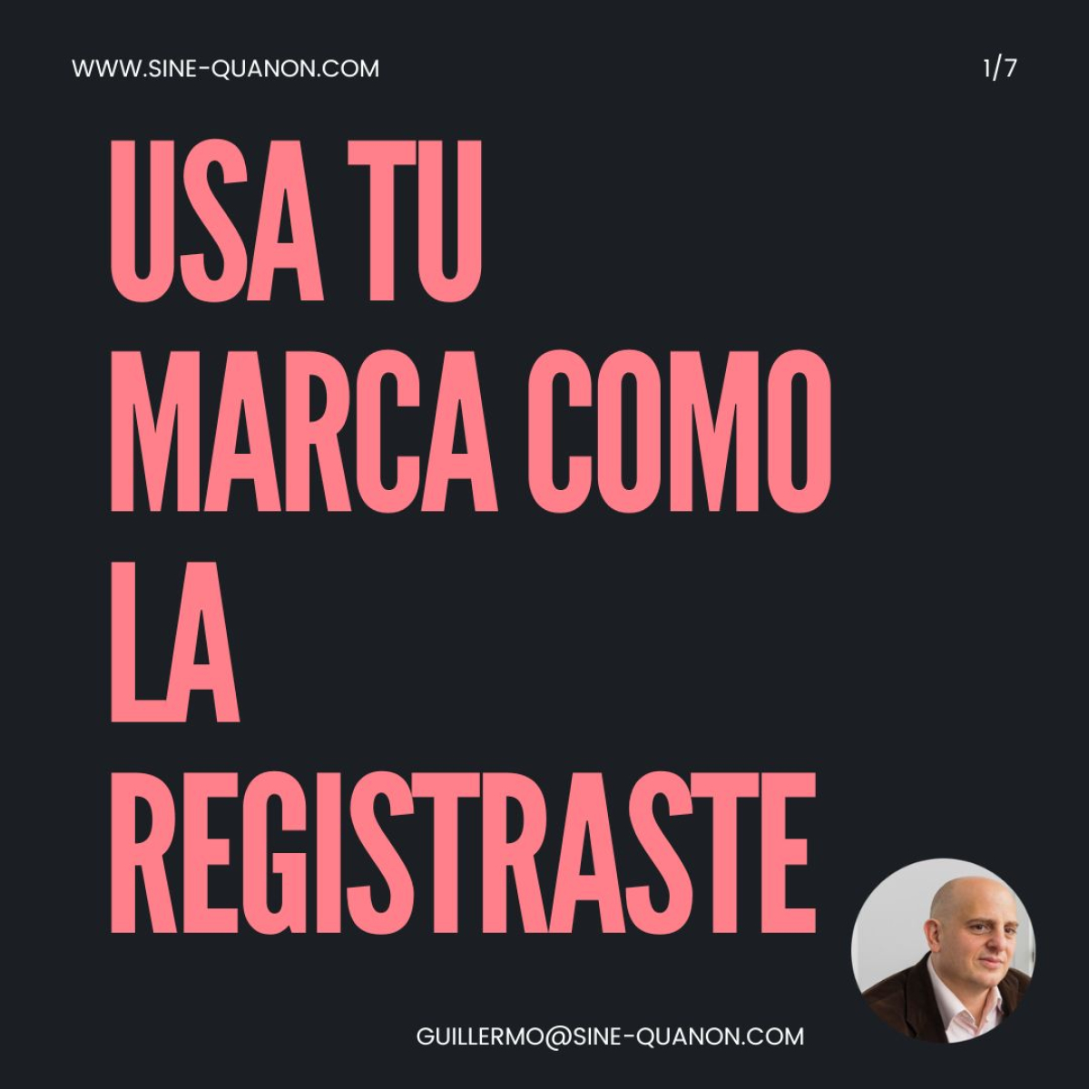 USA TU MARCA COMO LA REGISTRASTE