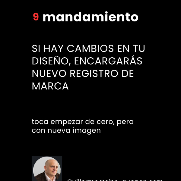 NOVENO MANDAMIENTO PARA PROTEGER BIEN TU MARCA